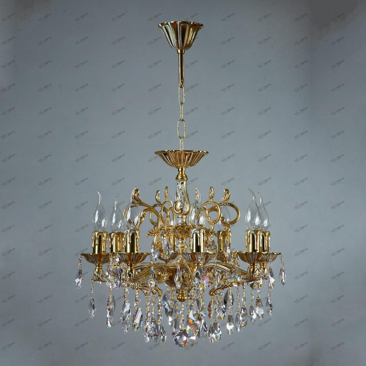 Подвесная люстра Ambiente Leon 2128/8 WP Tear Drop бронза AMBIENTE ДИЗАЙНЕРСКИЕ, LEON 188225 Бронза 