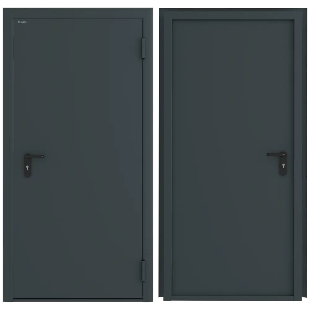 Дверь техническая 88x205 см правая цвет RAL7016 84836055 STLM-2050169 DOORHAN 