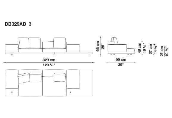 Кожаный диван B&B Italia док ARCH-00106863 - Вид №105