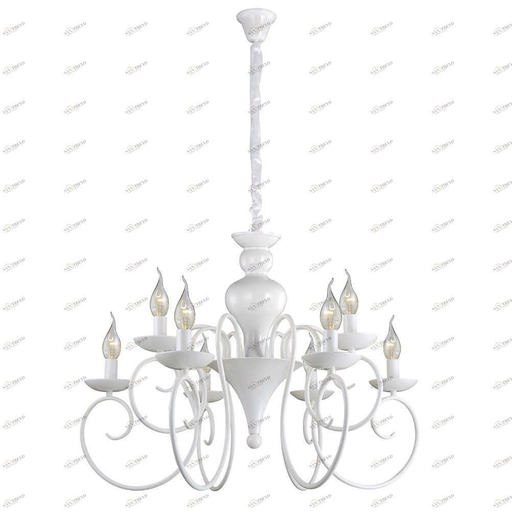 Подвесная люстра Crystal Lux Sempre SP6+3 CRYSTAL LUX ДИЗАЙНЕРСКИЕ, SEMPRE 056953 Белый 