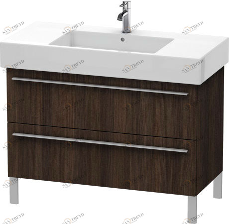 XL654405353 Тумбочка напольная X-Large #XL6544 1000 x 470 мм Каштан темный, декор Duravit
