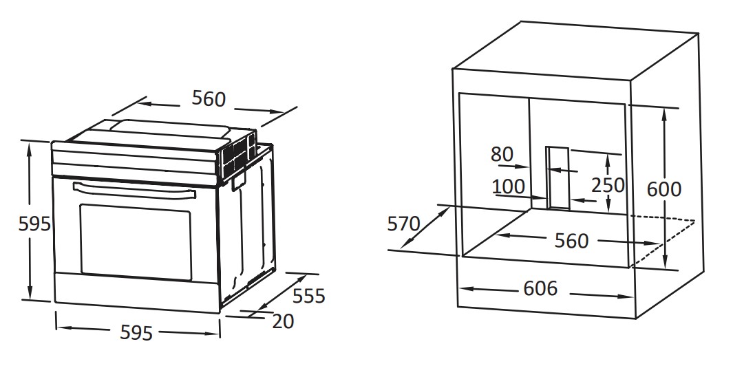 9103208 Электрический духовой шкаф DEXP 1MD-B черный STDN-0079473 - Вид №10