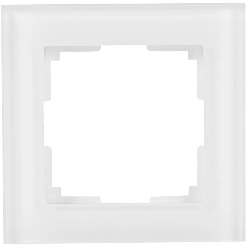 WERKEL Favorit - Стеклянная рамка для розеток белого цвета 17781481 STLM-0008569