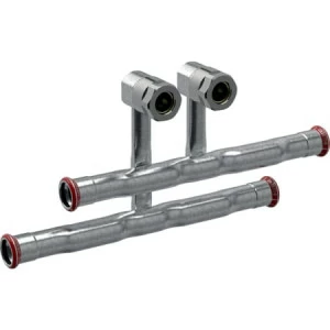 GEBERIT 24046 Комплект крестовин Geberit Mapress из углеродистой стали для подключения радиатора к подающему и обратному трубопроводу, с резьбовым соединением с цанговым кольцом под евроконус