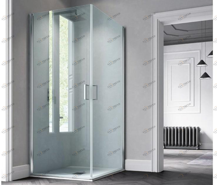 Samo Прямоугольная угловая душевая кабина из закаленного стекла с распашной дверцей Classica sun-id-1510355