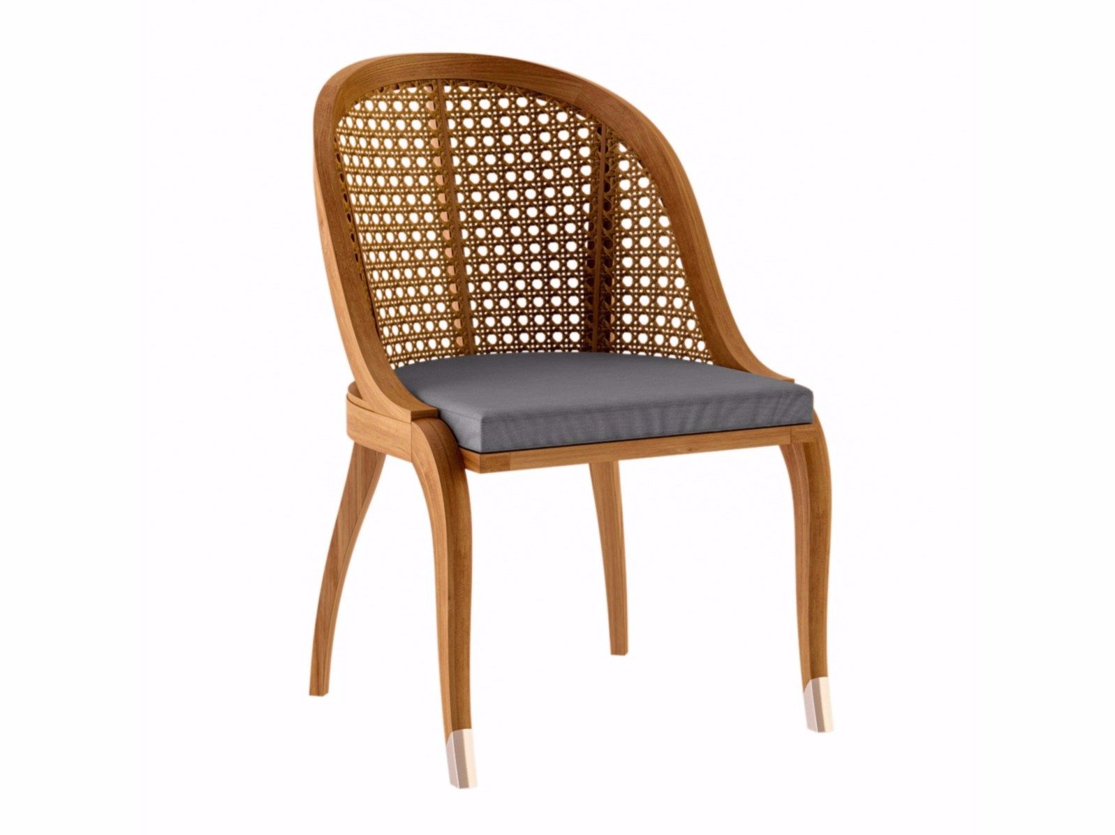 Стул для сада из тикового дерева ASTELLO Tulipe ARCH-00091279