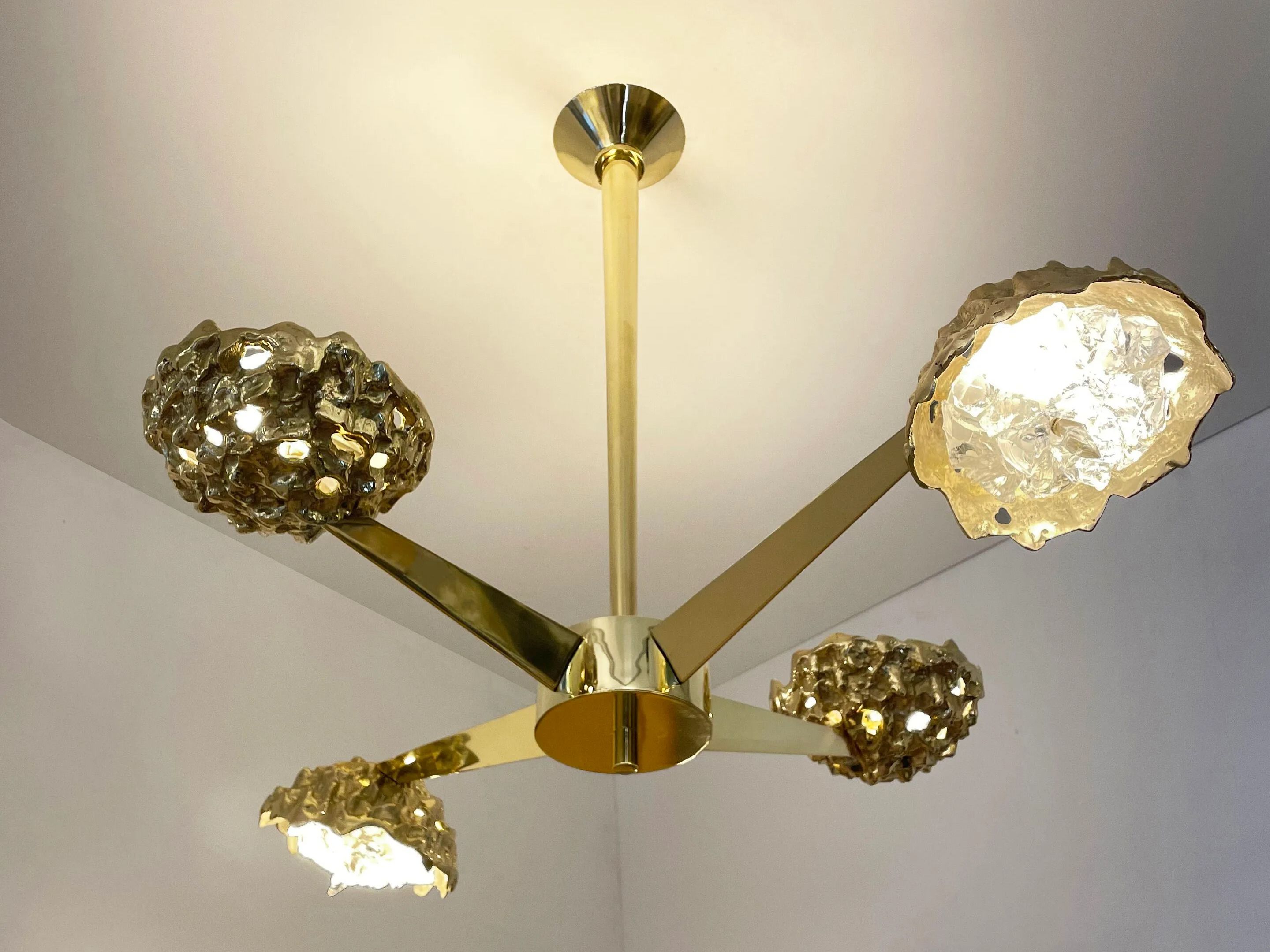 Потолочный светильник из латуни с кристаллами GASPARE ASARO FUSIONE N4 ARCH-00145901