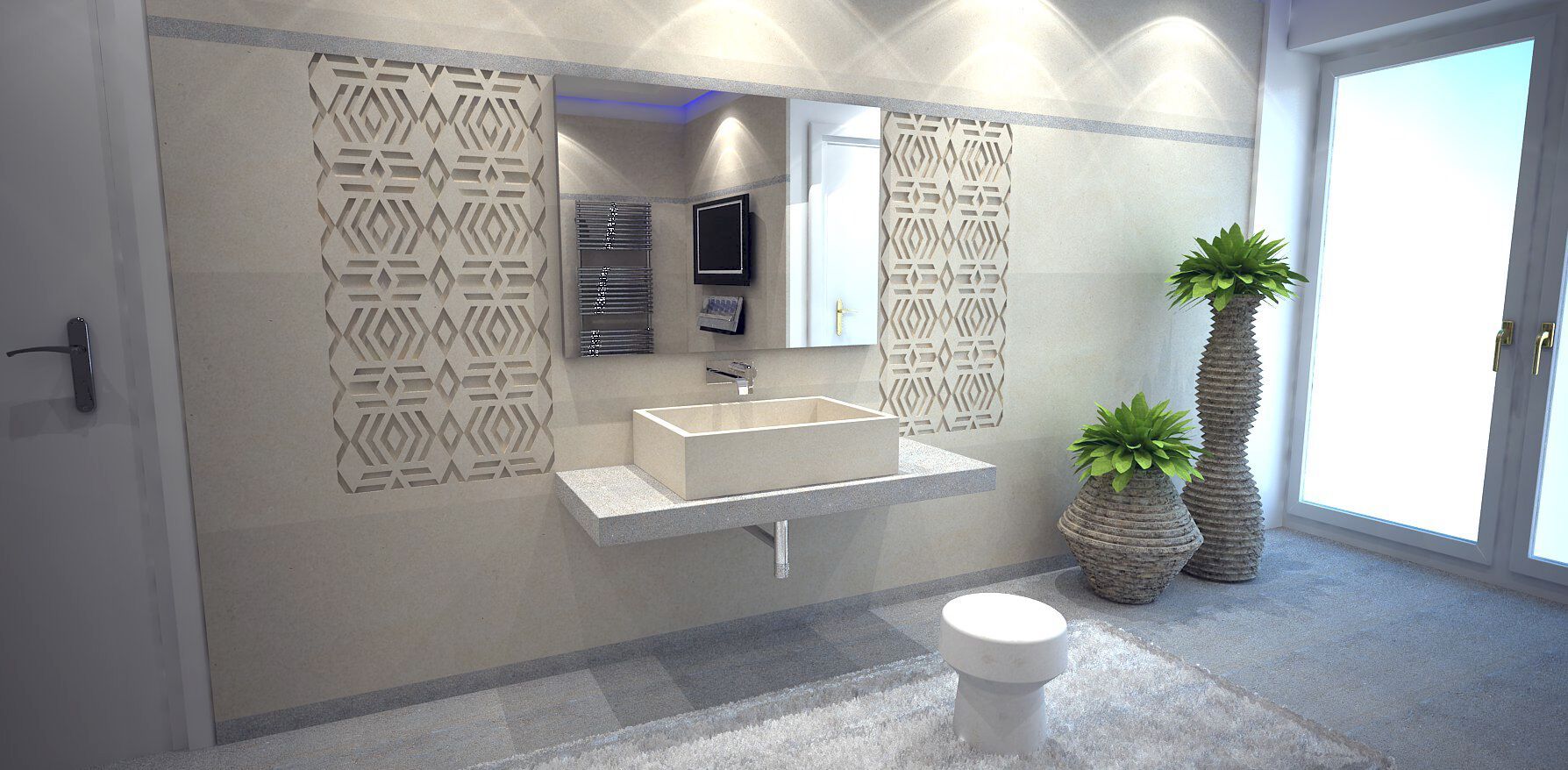 Прямоугольная столешница из камня Лечче PIMAR L9 ARCH-00007712