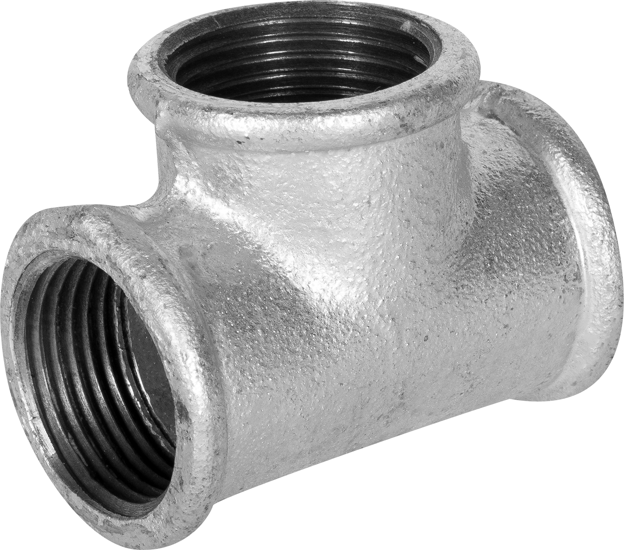 Тройник Santreyd оцинкованный чугунный 1" для систем отопления и водоснабжения 10985739 STLM-0000984