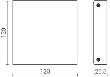 Goccia Illuminazione Настенная светодиодная лестница из алюминия Stamp sun-id-1468654 - Вид №1