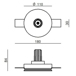Гипсокартон утопленный круглый светодиодный прожектор