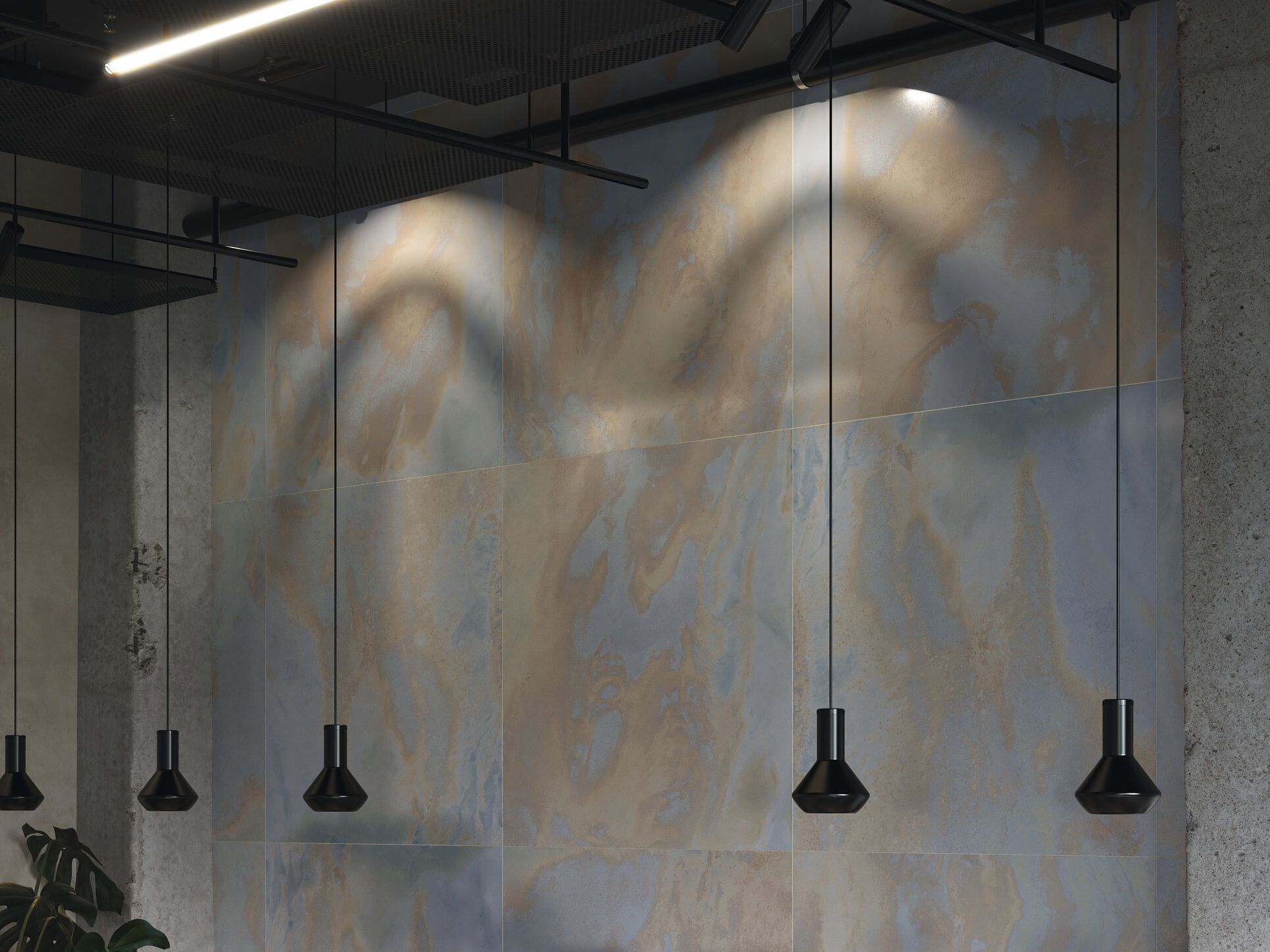 Пол / керамогранит с мраморным эффектом IRIS Ceramica Diesel Living ARCH-00111758