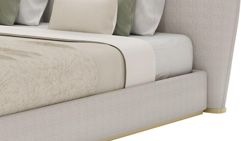 FRATO Кровать king size из ткани с мягким изголовьем Samara Ffu010009aag  - Вид №2