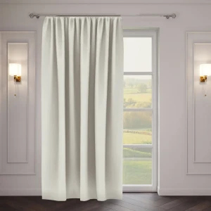 Штора на ленте «Стиль» 200x270 см однотон цвет молочный