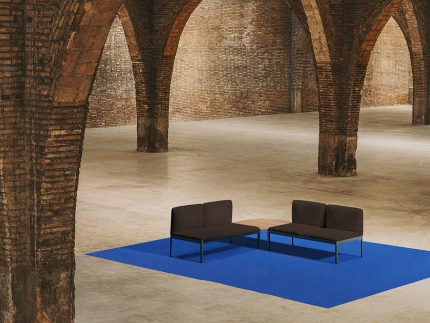 ENEA Модульная тканевая скамья со спинкой Kubika sun-id-1423881 - Вид №6