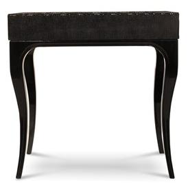 KOKET Прикроватная тумбочка из лакированной кожи с ящиками Exotica sun-id-1466897 - Вид №4