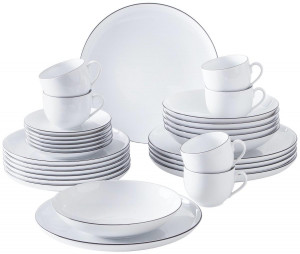 050973O69896C Кофе Столовый набор 30 штук для 6 человек черный городской линии (с небольшими ошибками красоты) Kahla-porzellan