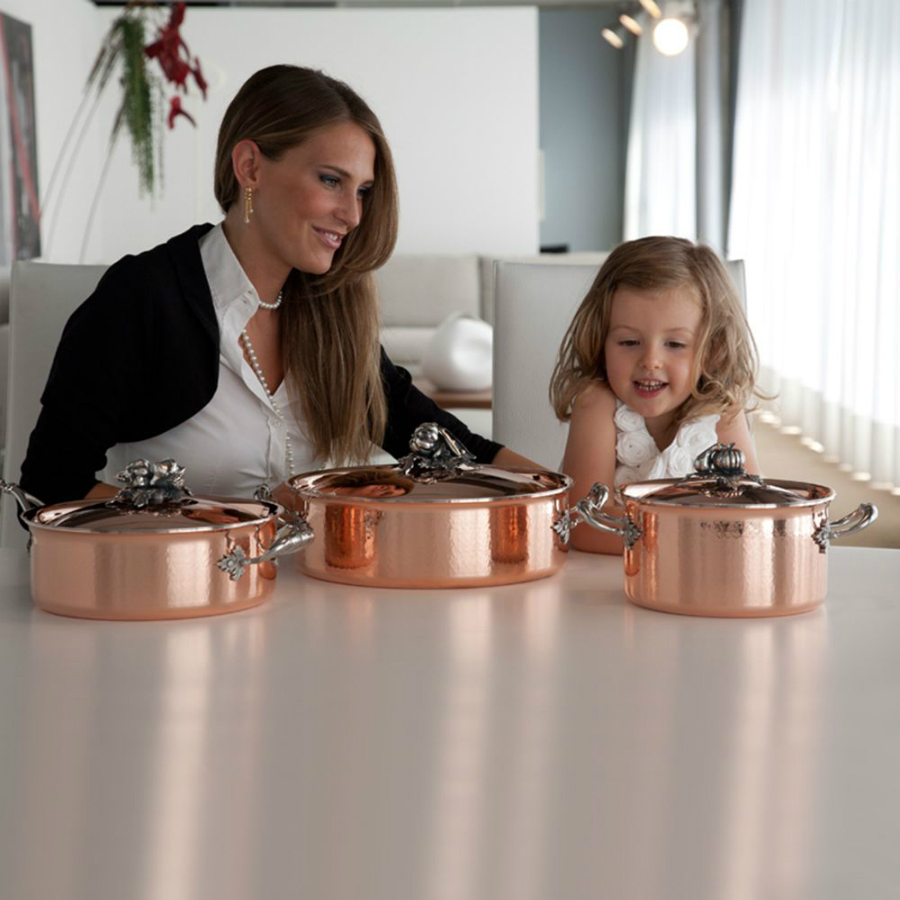 Кастрюля Opus Cupra OCA2609X, с крышкой, медь/нержавеющая сталь, Ø16 см, 1,5 л Ruffoni CR16RUFFONI - Вид №2