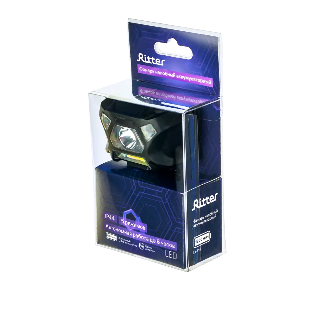 Налобный фонарь Ritter с регулируемой посадкой и 5 режимами освещения 88958390 STLM-1379195 - Вид №11