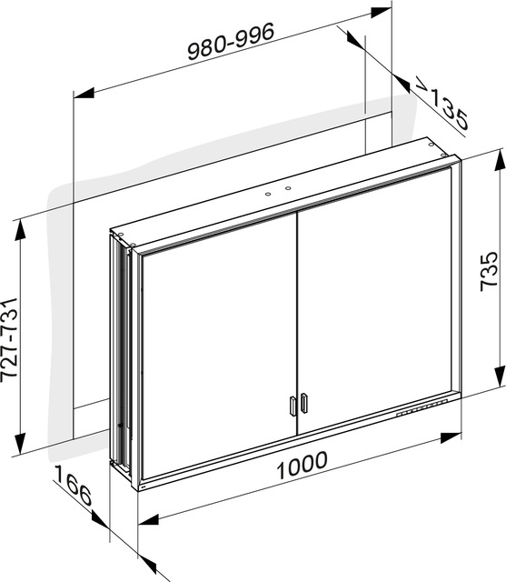 14314172303 Зеркальный шкаф KEUCO Royal Lumos - Вид №3