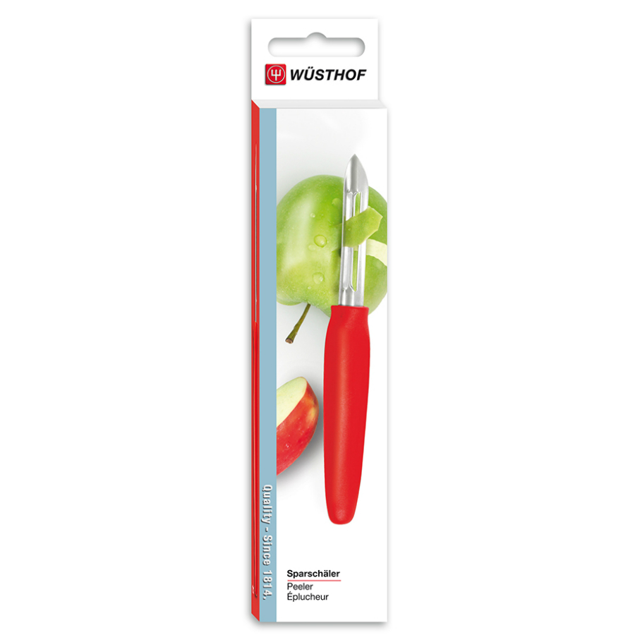 Нож для чистки овощей и фруктов Sharp Fresh Colourful, красная рукоятка WUESTHOF W3072R7 - Вид №4