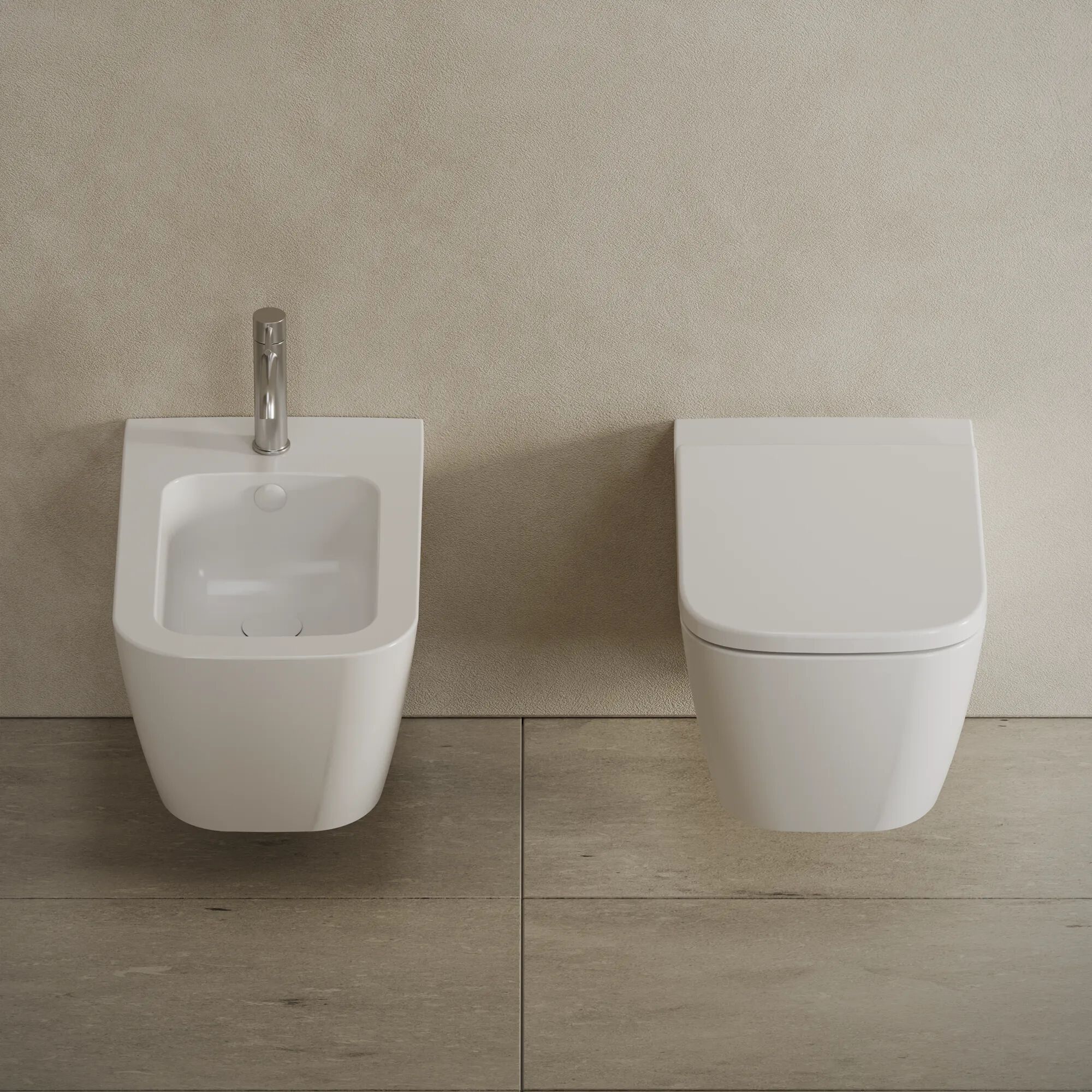 Керамическое подвесное биде с переливом Hatria Tecna ARCH-00043239 - Вид №1