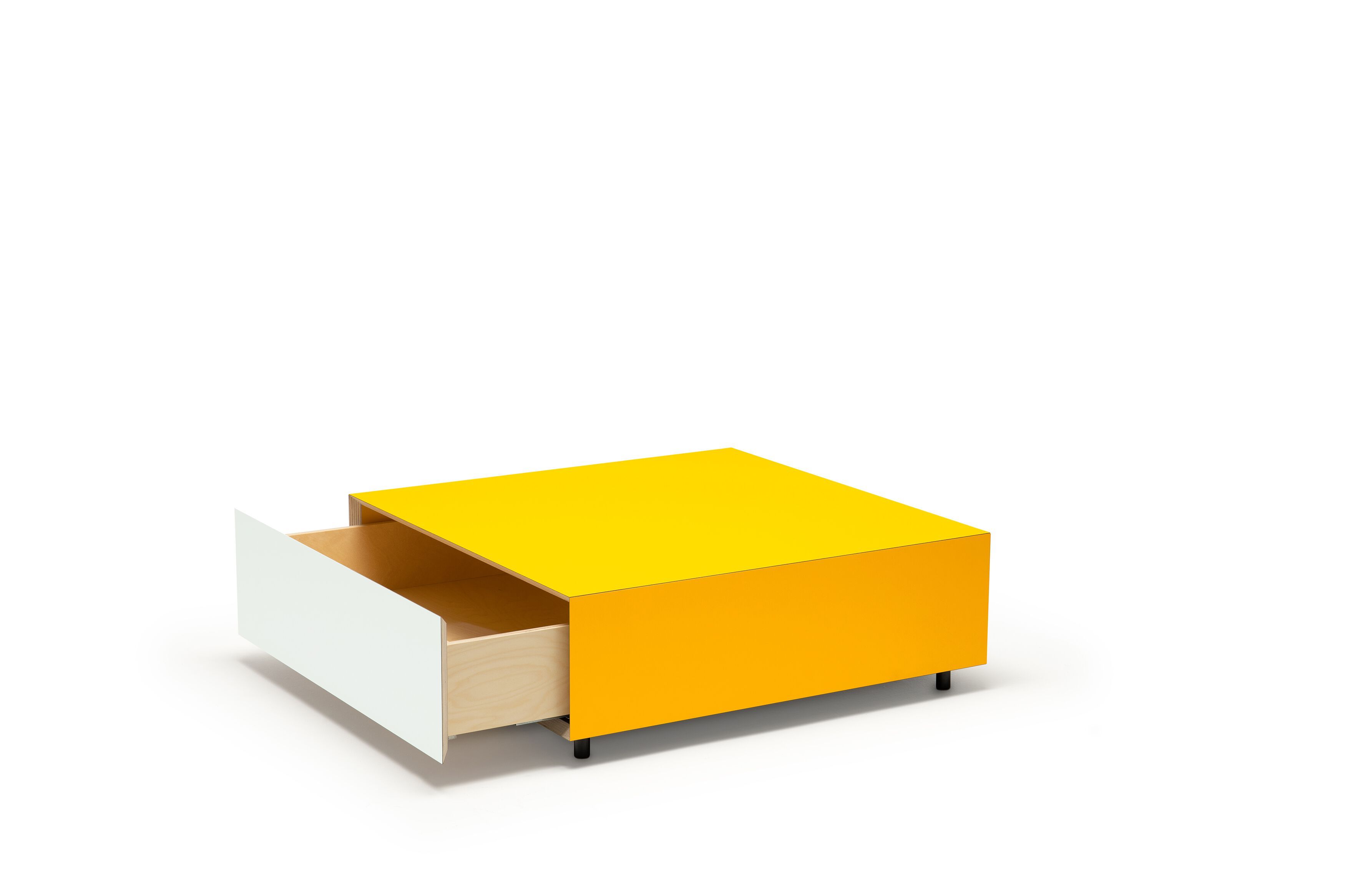 Низкий квадратный журнальный столик из фанеры Established&Sons Bloc ARCH-00108463 - Вид №1