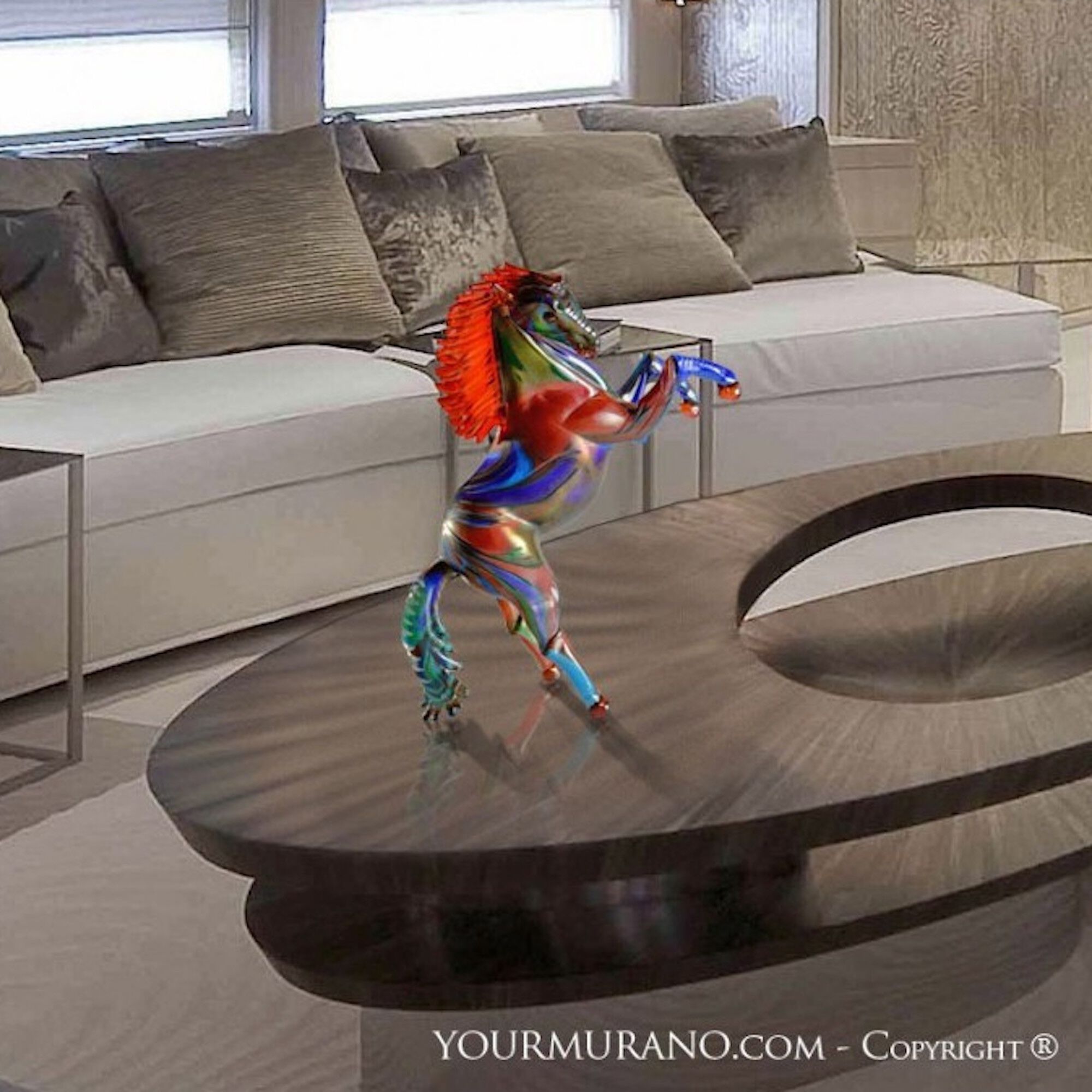 Скульптура из муранского стекла ручной работы YourMurano Horses ARCH-00067756 - Вид №3