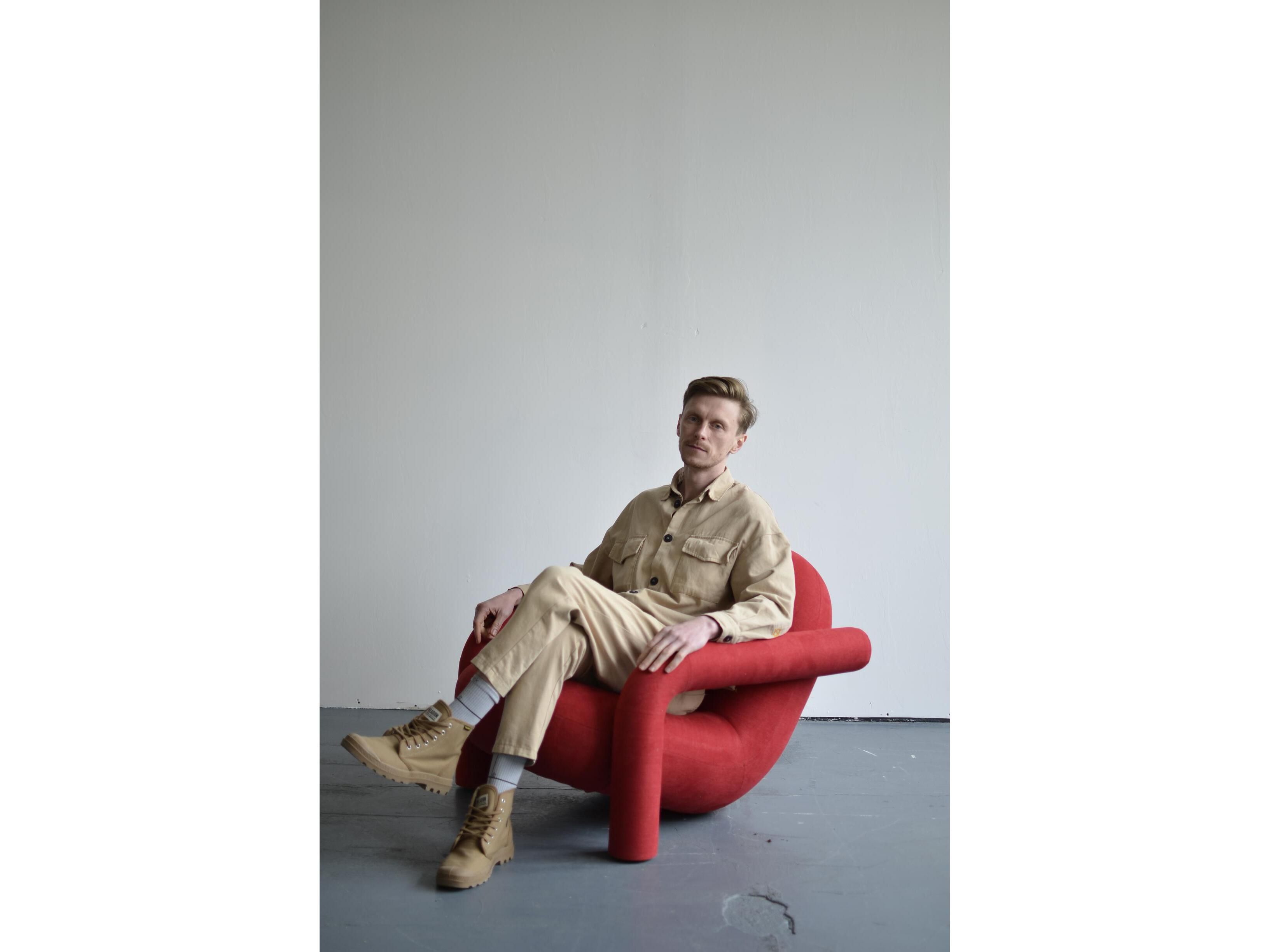 Тканевое кресло с подлокотниками DIZA Gspot ARCH-00132184 - Вид №3