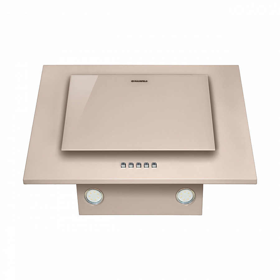 TOWER C 50 DARK BEIGE Вытяжка tower c 50 темно-бежевый/темно-бежевое стекло/ • тип: настенная• цвет: темно-бежевый• управление: кнопочное• ширина, мм: 500• полная потребляемая мощность, вт: 160• количество скоростей: 3• максимальная производительность, м3 Santreyd  - Вид №5