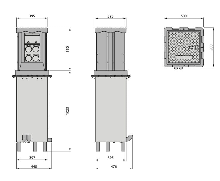 Электрическая распределительная колонна Pilomat ENERGY B4040 ARCH-00052937 - Вид №2