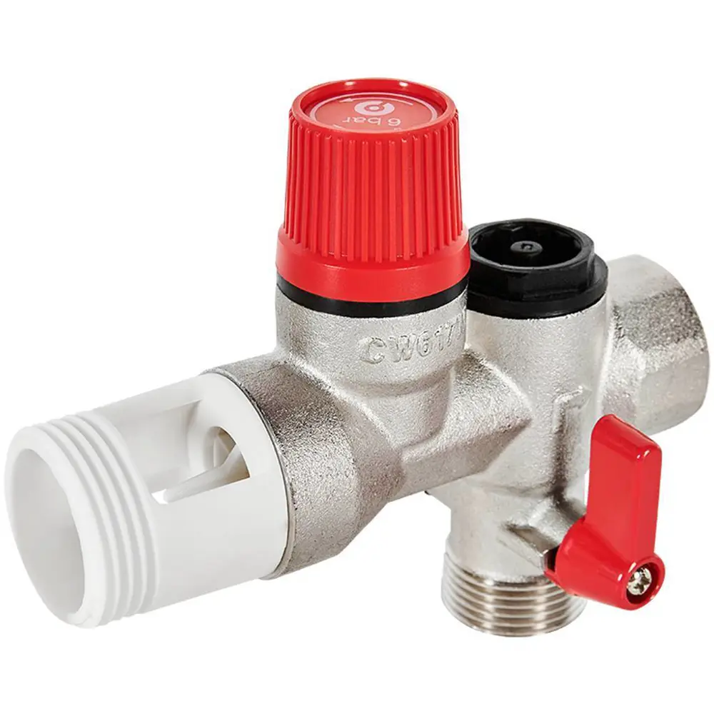 Группа безопасности ROMMER для бойлера 3/4" 6 бар сталь 89395965 STLM-1491147