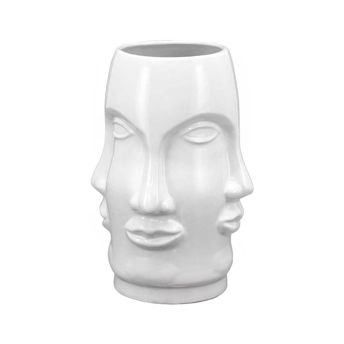200447,1 ABHIKA ВАЗА MING FACE WHITE 200447.1