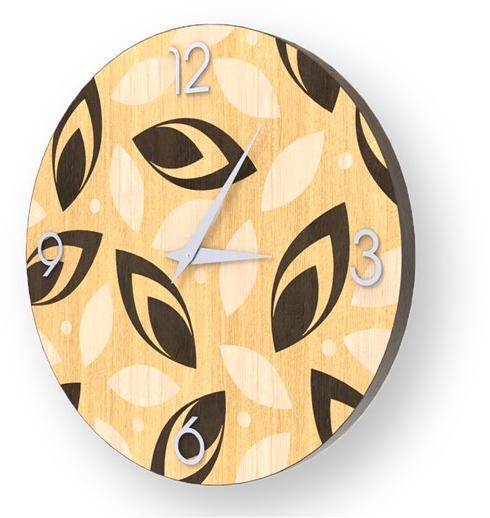 LIGNIS® Настенные часы из инкрустированного дерева Dolcevita brio 10.020 / 10.098 - Вид №1
