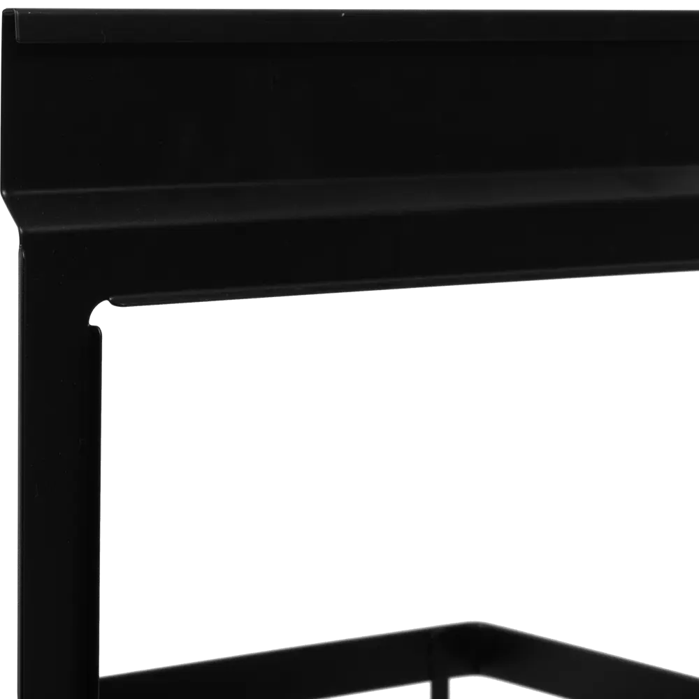 Полка для рейлинга подвесная Swensa Lund двухъярусная цвет чёрный STLM-2058443 - Вид №1