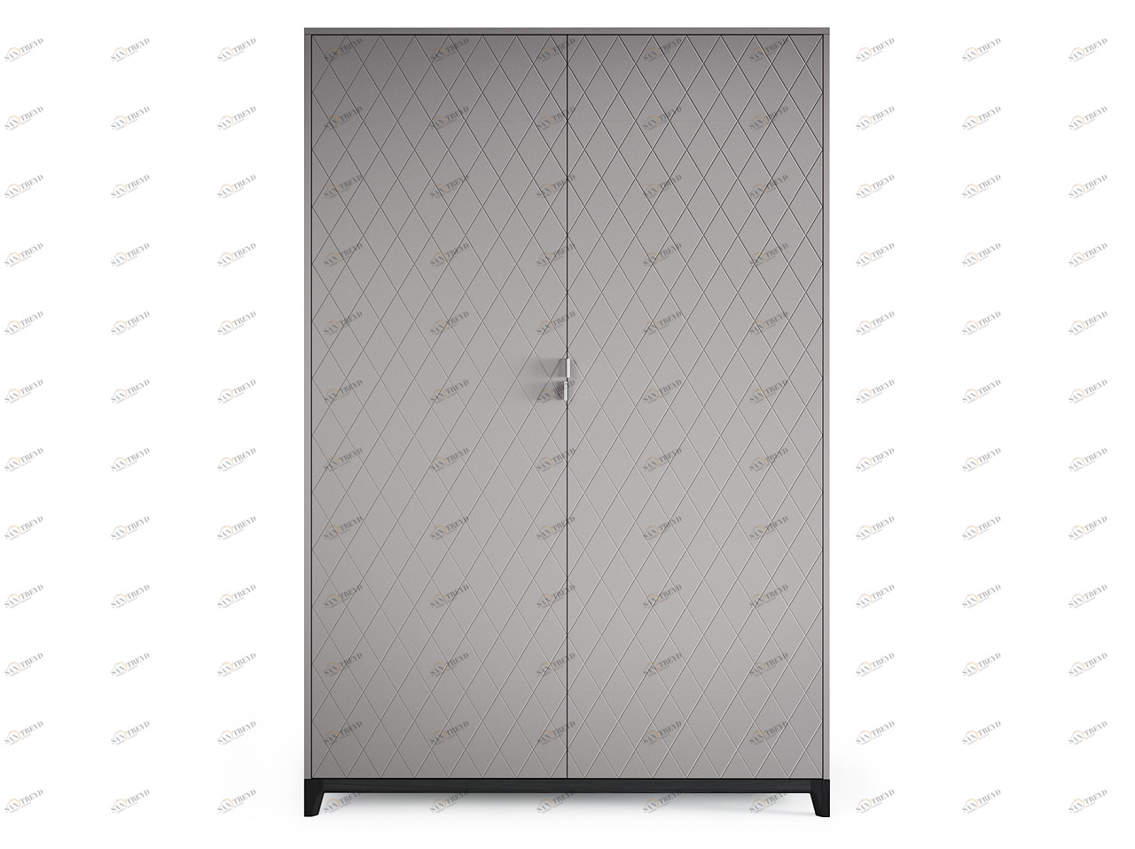 Шкаф распашной двухдверный платиновый Case THE IDEA  210348 Серый 