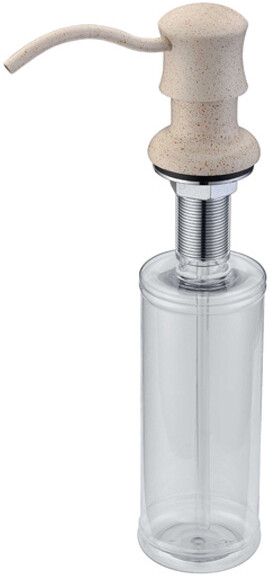 Встраиваемый дозатор ZorG Inox ZR-21 КВАРЦ для жидкого мыла, кварц