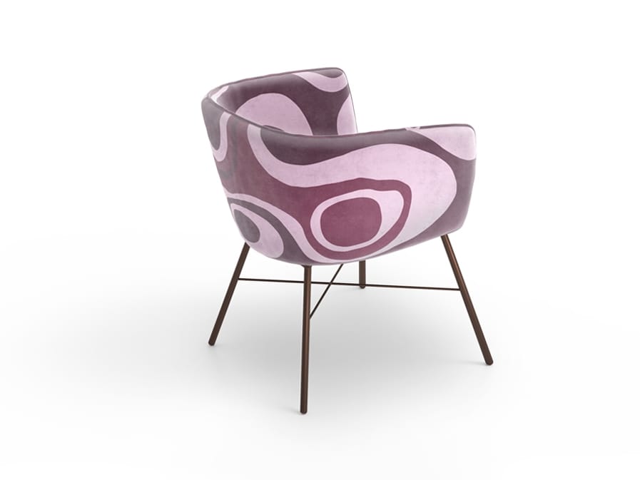 Мягкий тканевый стул с подлокотниками MOMENTI Home &amp ARCH-00061843 - Вид №2