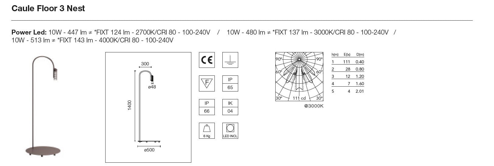 Напольная лампа из нержавеющей стали Flos Outdoor Collection-пол ARCH-00048768 - Вид №7