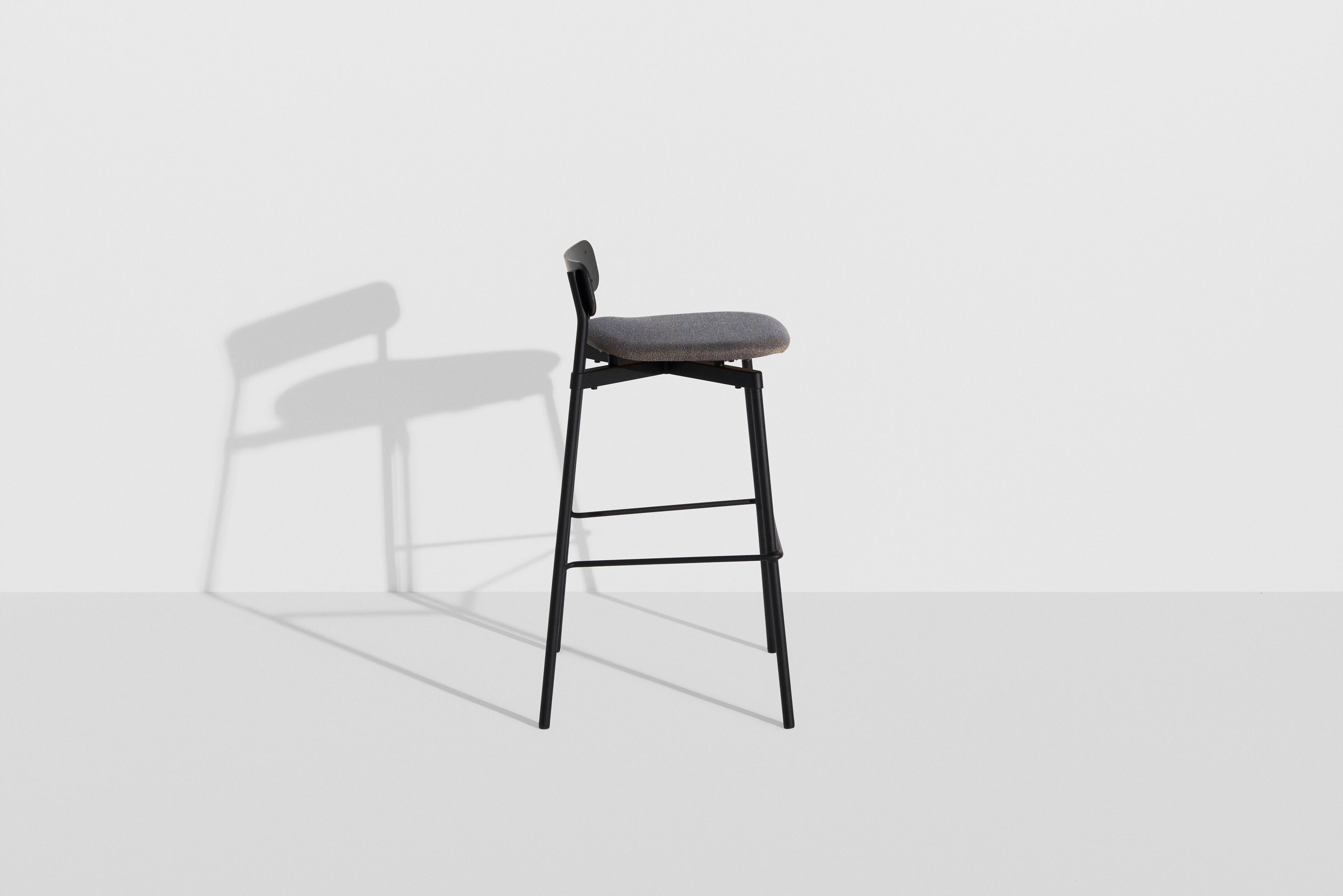 Штабелируемый тканевый высокий стул с подставкой для ног Petite Friture Fromme ARCH-00021067 - Вид №2