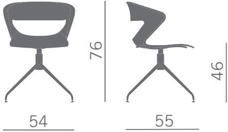 Kastel Кресло вращающееся на эстакаде с открытой спинкой Kicca sun-id-1447907 - Вид №1