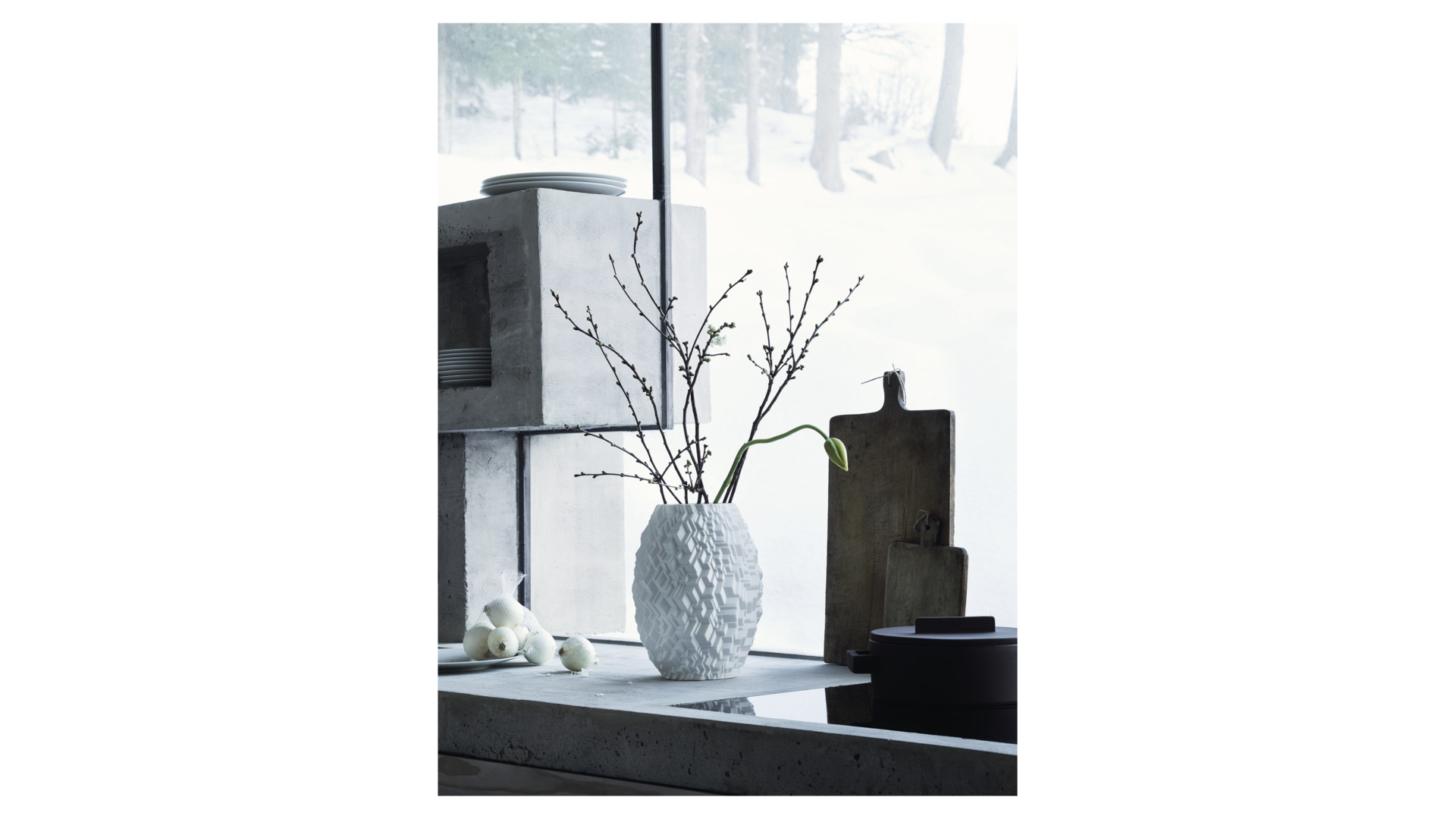 10654591 Rosenthal Ваза Rosenthal Фи 28см, фарфор, белая Фарфор  - Вид №2