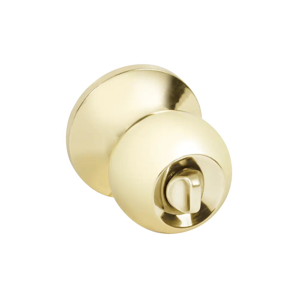 Шаровая ручка-кноб Фабрика замков с фиксатором золотистого оттенка 89347003 STLM-1440136