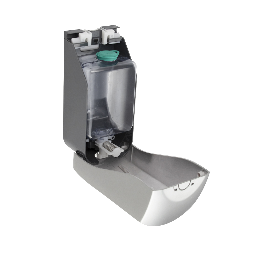 GFmark - Дозатор для ДЕЗИНФЕКЦИИ, пластик АБС, СЕРЫЙ, большой, с глазком - капля, 1000 мл,, код: 655  - Вид №1