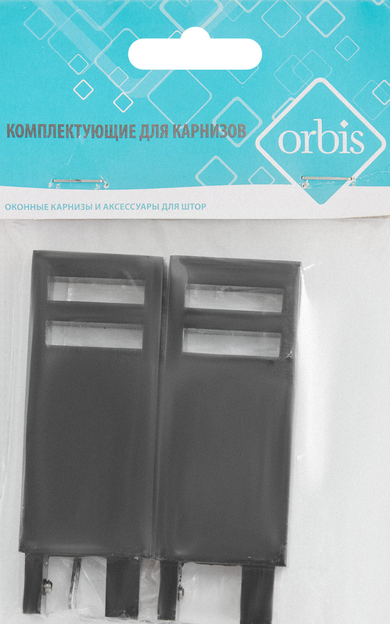 Наконечник Квадро металлический черный 4 см 2 шт. INSPIRE 86198716 STLM-0066733 - Вид №2