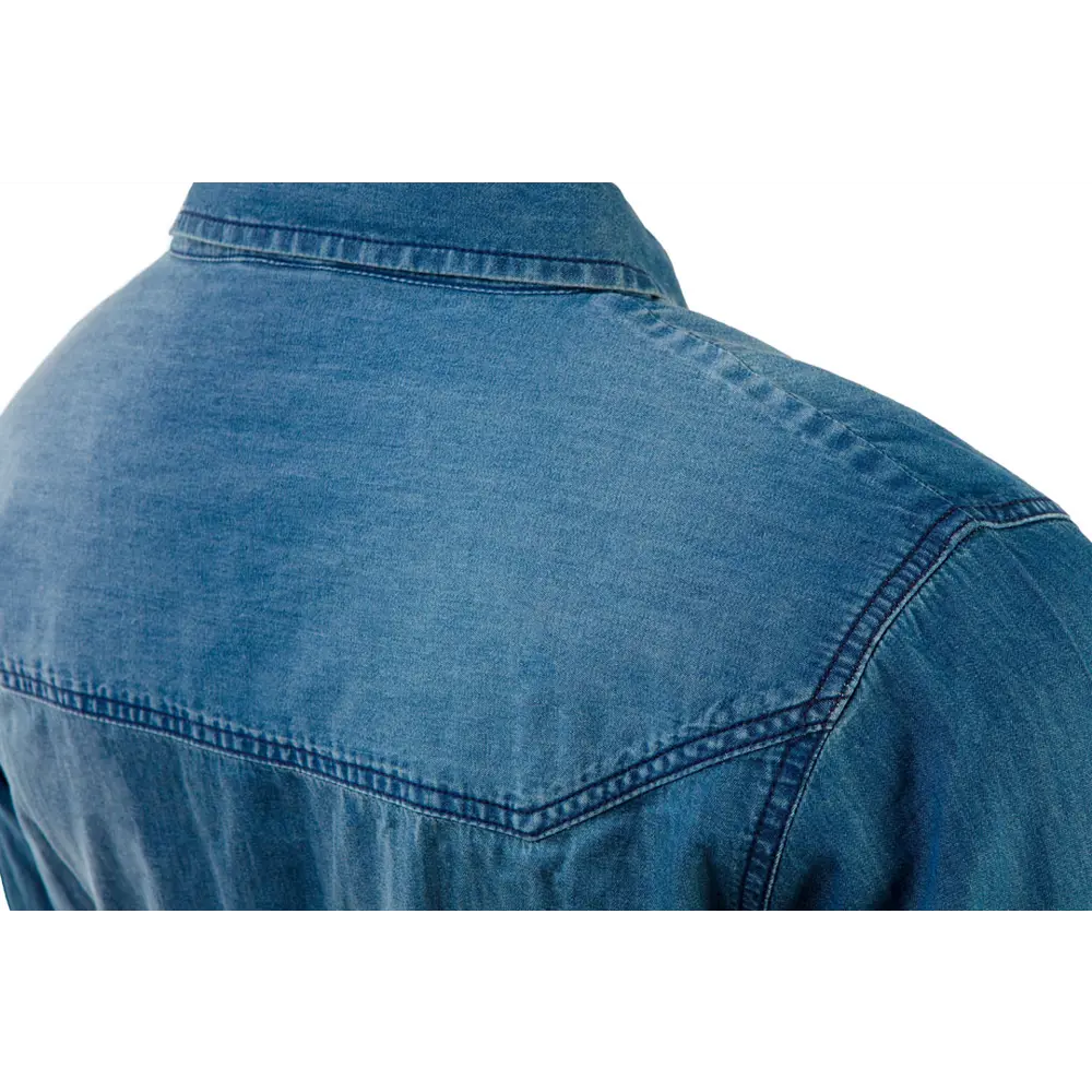 Рубашка Neo Tools Denim темно-синяя размер M рост 181 83304104 STLM-2038754 - Вид №3