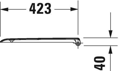 006739 Крышка сиденье для унитаза Duravit D-Code - Вид №2