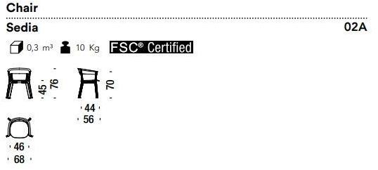 Moroso Стул ясень с подлокотниками sun-id-1483809 - Вид №6