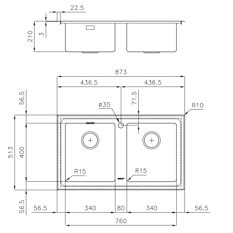 2283050 Мойка KE 2283050 Fosterspa  - Вид №1