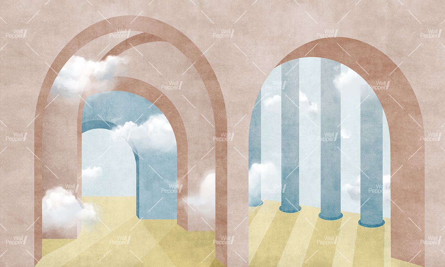 Carta da parati PVC free, eco-friendly, lavabile WallPepper NEFELE ARCH-00073155 - Вид №1